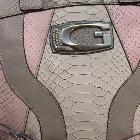 Guess Vintage Large Faux Leather Crocodile Handbag - Picture 3 of 12